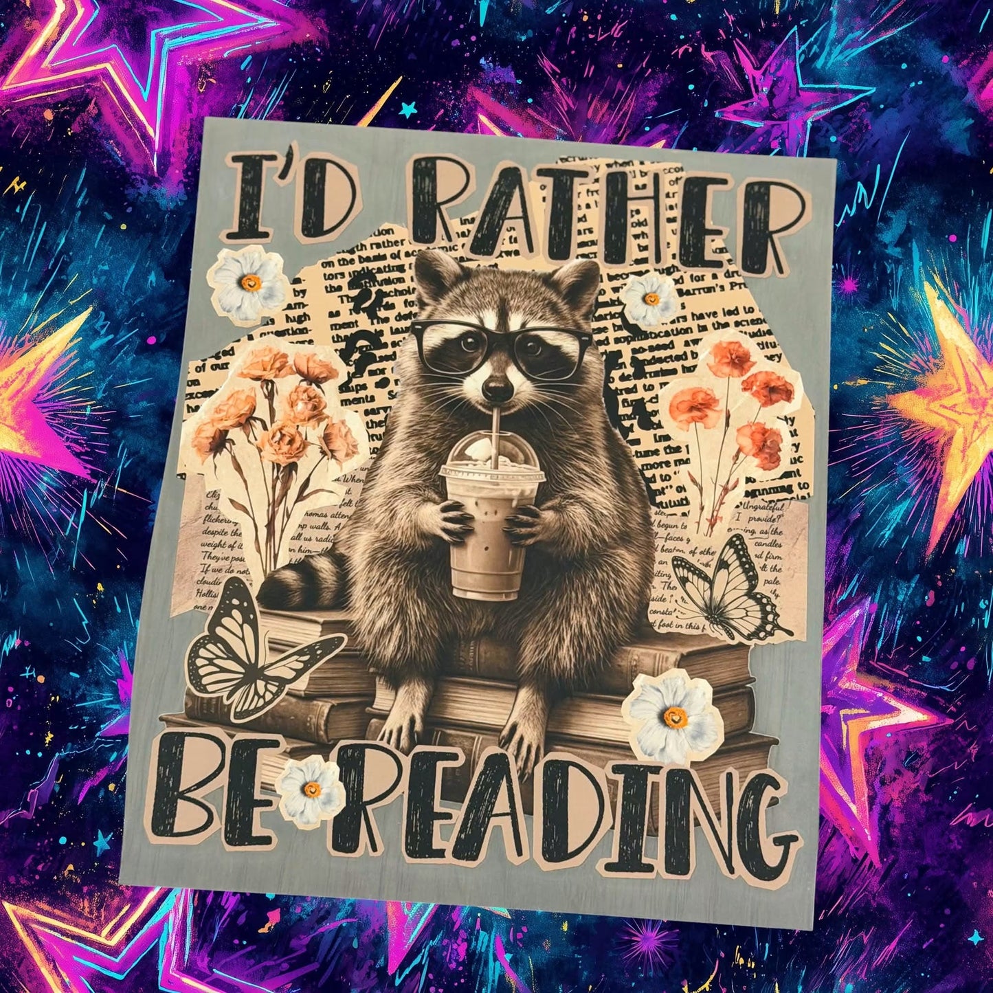 I’d Rather Be Reading - DTF Transfer