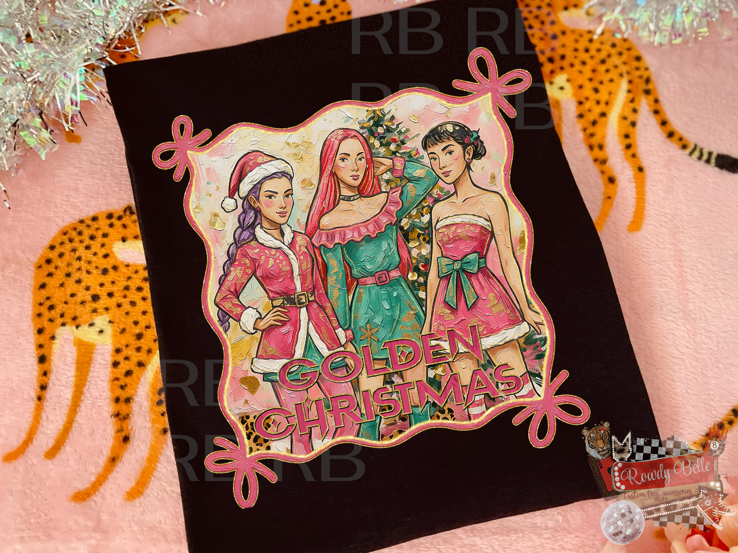 Golden Christmas Tee PRINT