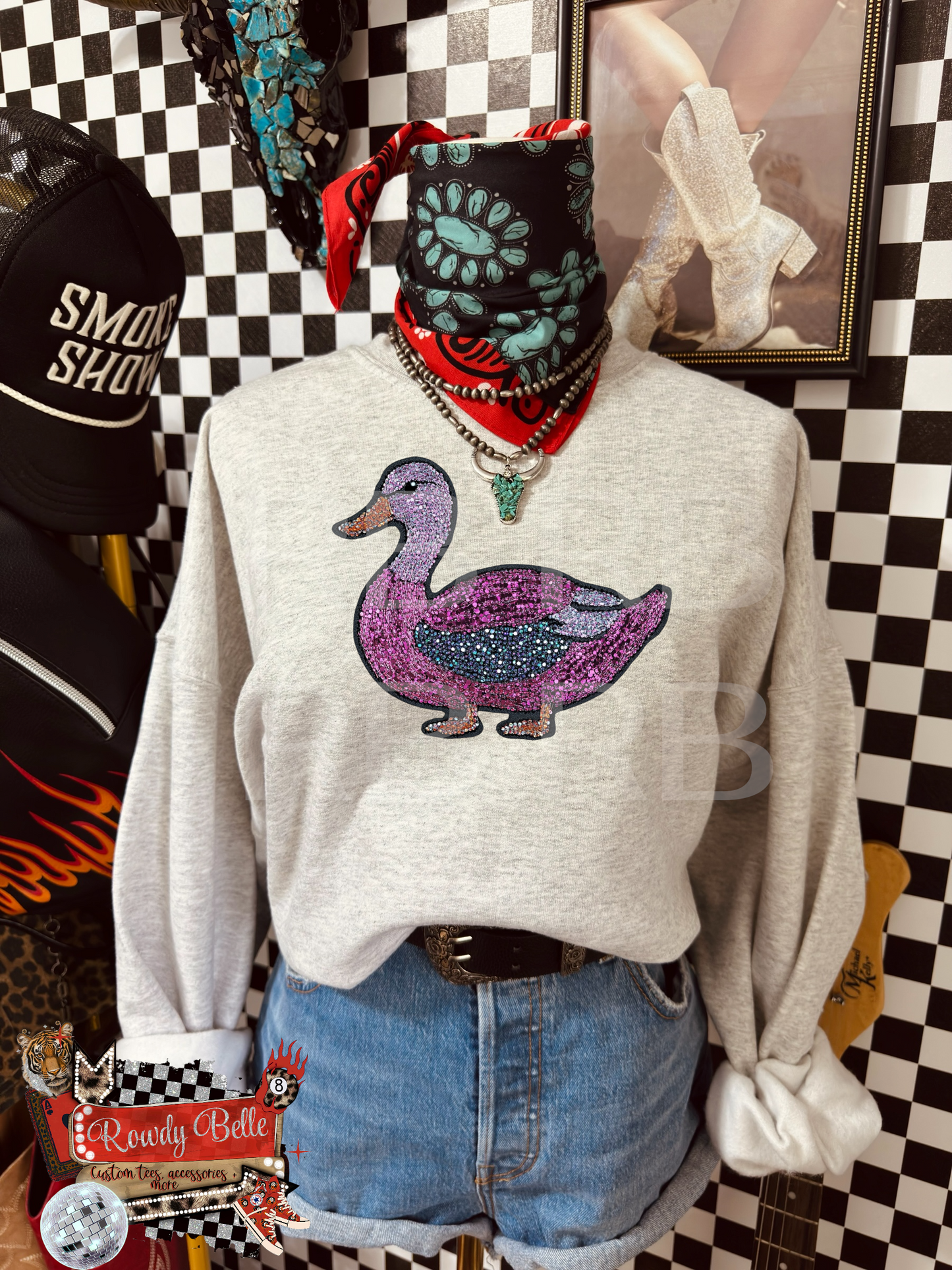 Glittered Mallard Duck