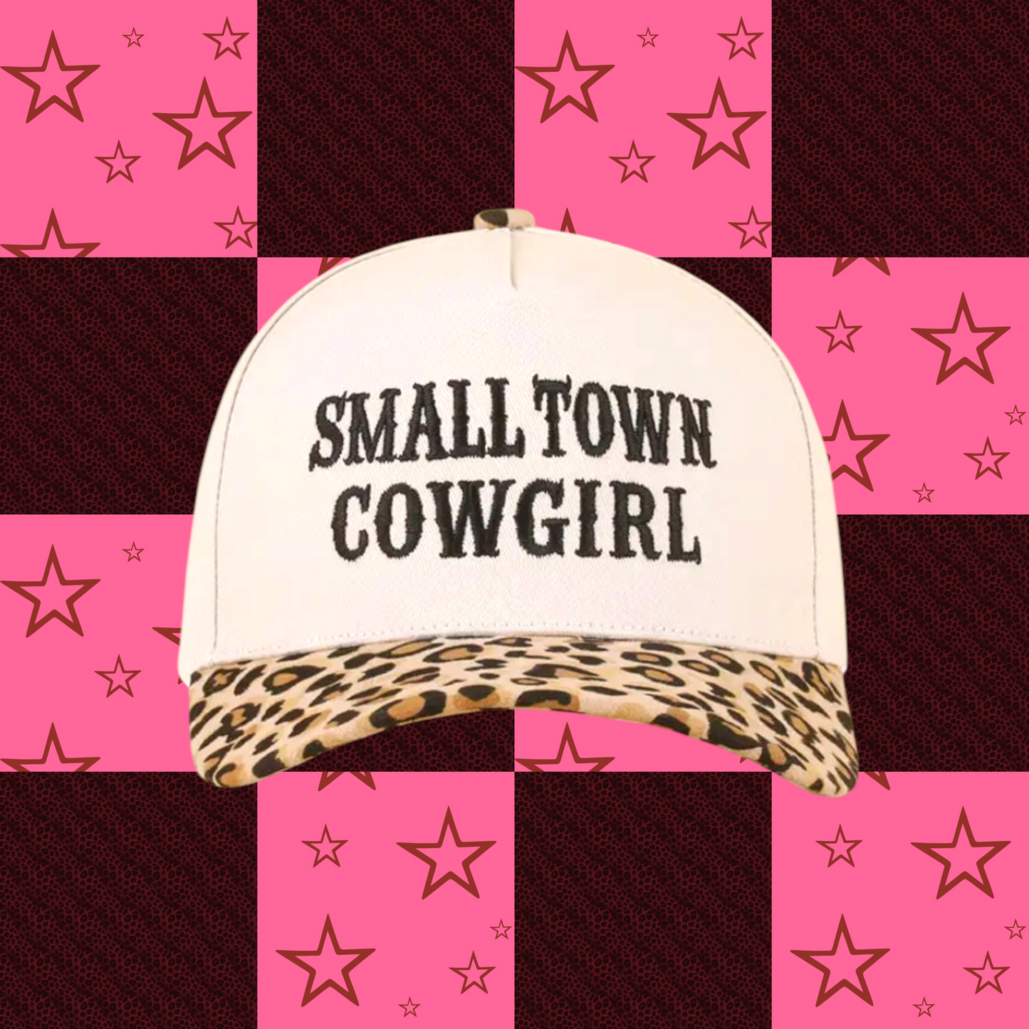 Small Town Cowgirl Cheetah Hat
