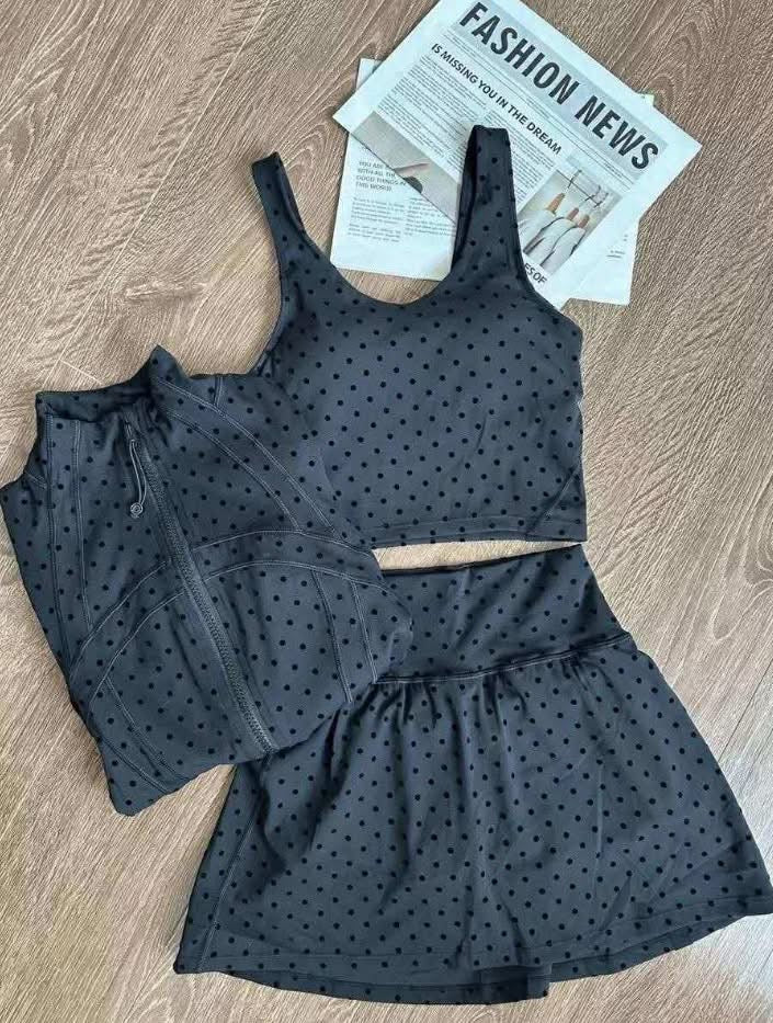 A L O 3 piece Skirt Set