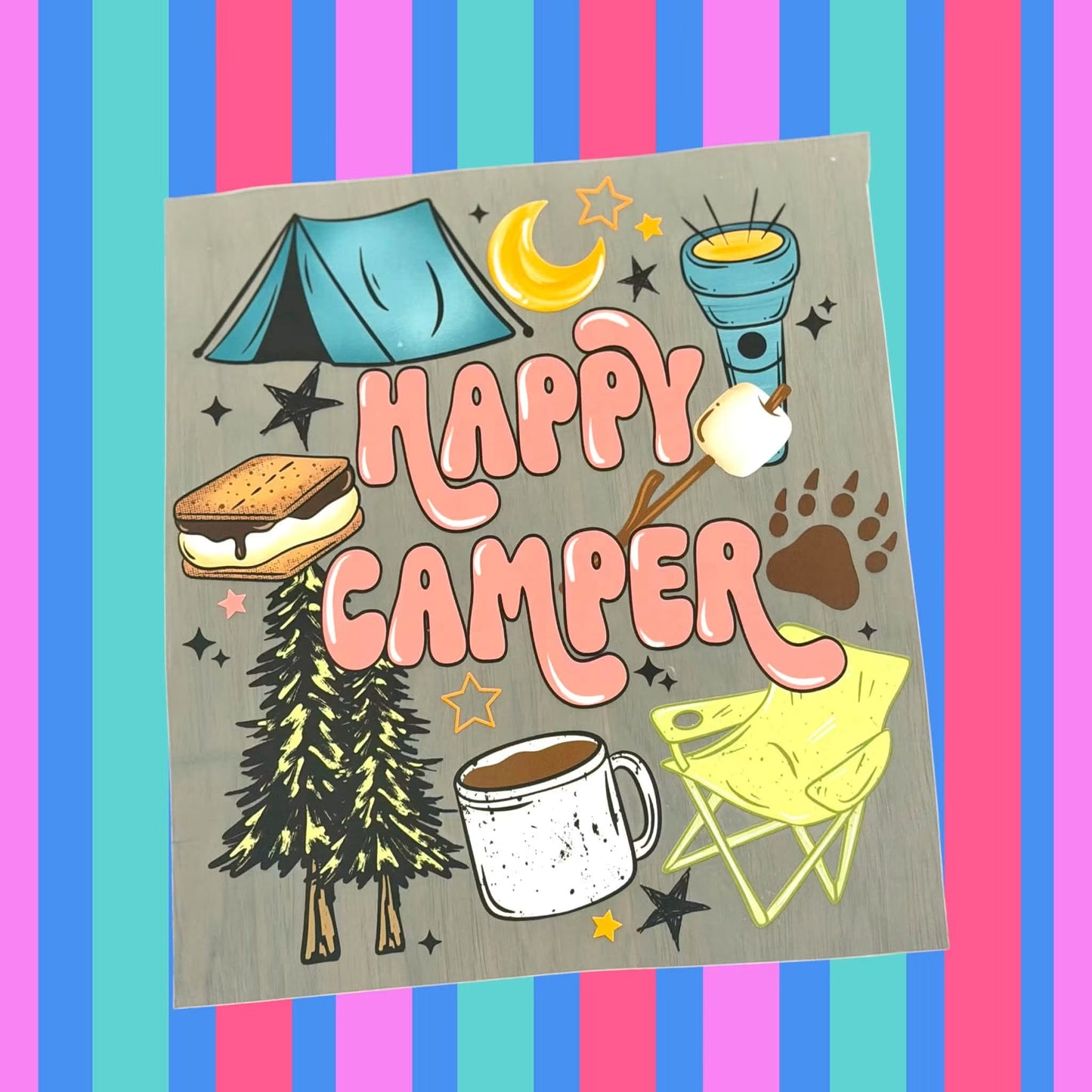 Happy Camper - DTF Transfer