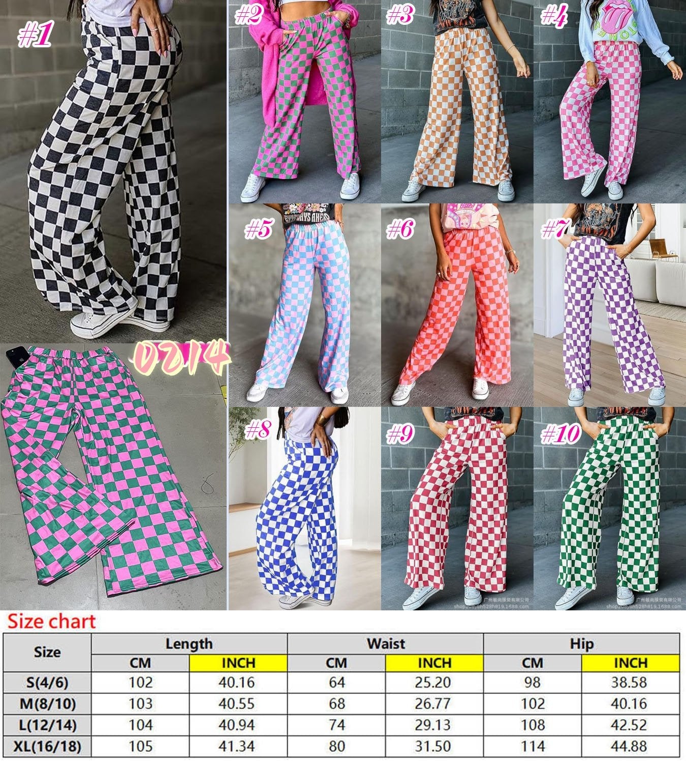 Checkered pants