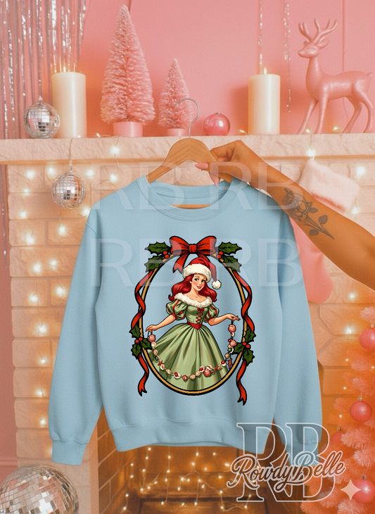 Vintage Christmas Crew Ariel