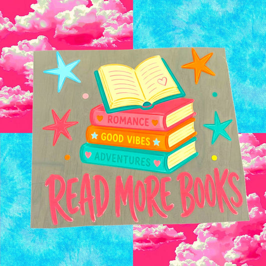 Read More Books - DTF Transfer