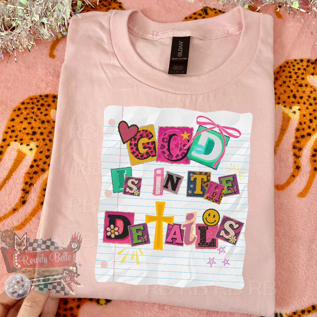 God is in the details notebook PRINT or DIGITAL