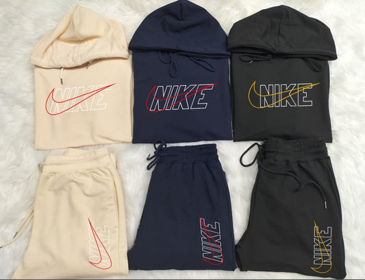 NK sweat set dark colors